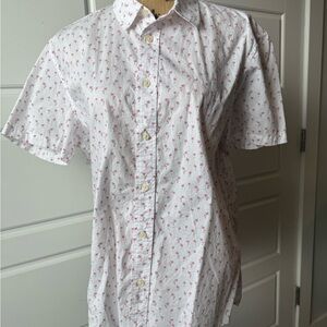 Slate & Stone Pink Palm Tree Button Down